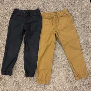 Bundle of 2 Boys Art Class khaki and charcoal jogger chinos, size 12